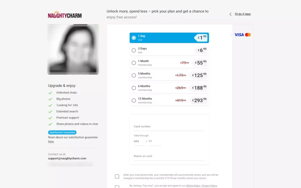 Naughtycharm.com costs (1)