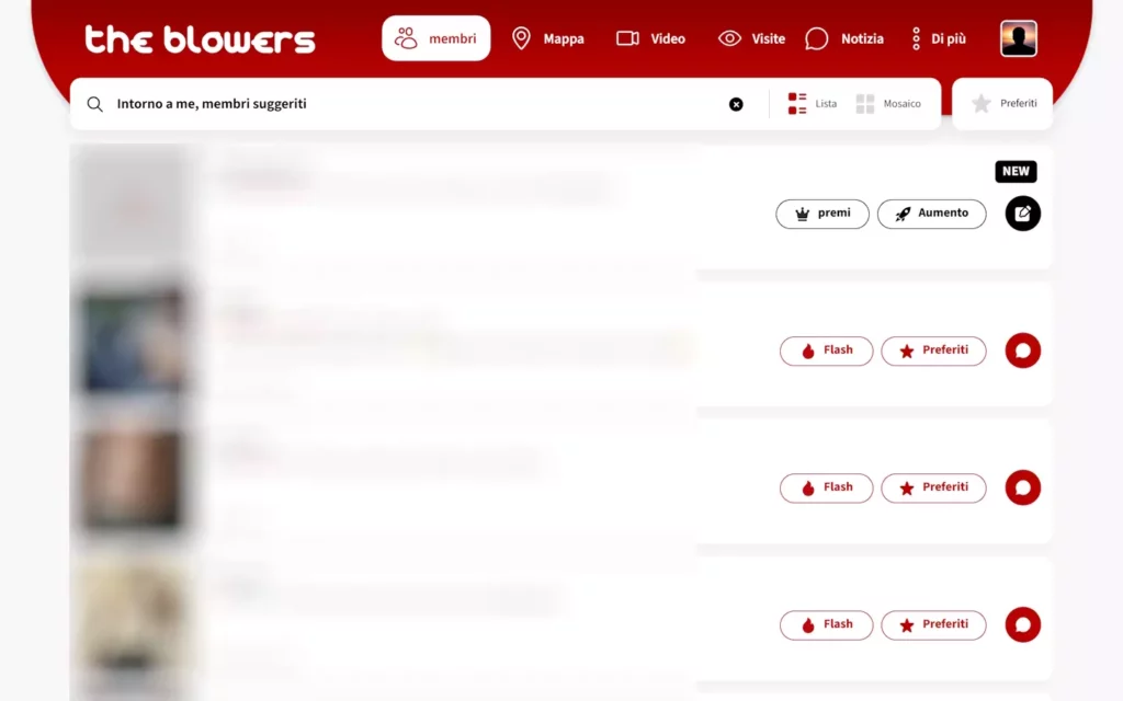 Theblowers.com Mitgliederbereich