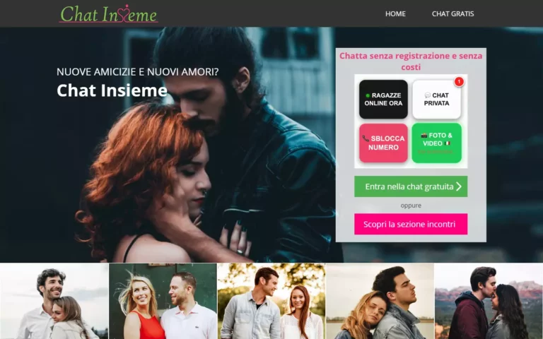 Recensione ChatInsieme.it pagina iniziale